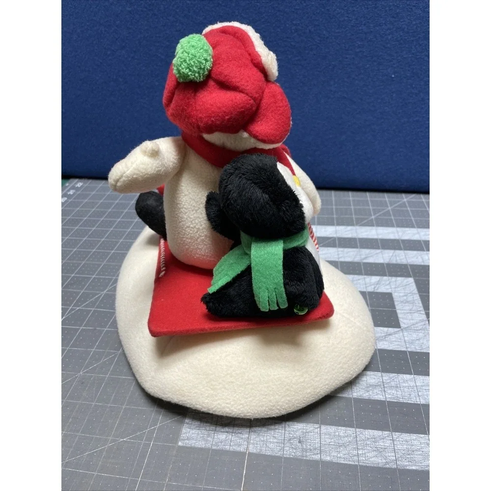 Hallmark 2007 Jingle Pals Snowman Sleigh‎ Musical Animated Sled Penguin Dog Flaw